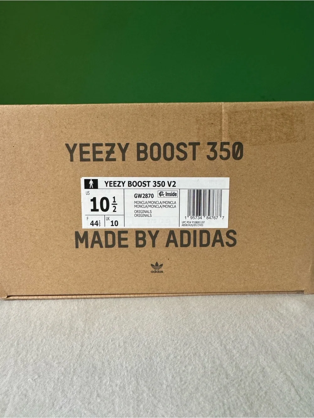 adidas Yeezy boost 350 mono size 10.5